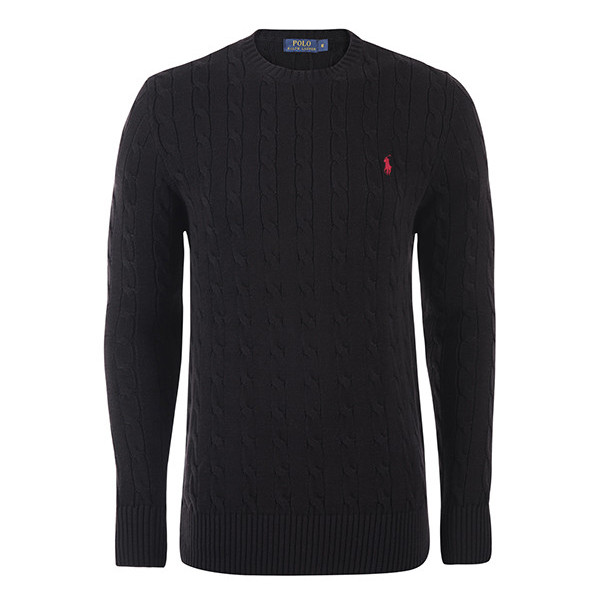 Pull Ralph Lauren - Torsadé Noir