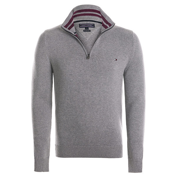 Tommy Hilfiger Pull Zip - Gris