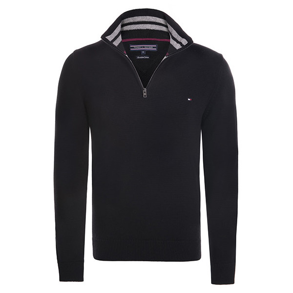 Tommy Hilfiger Pull Zip - Noir
