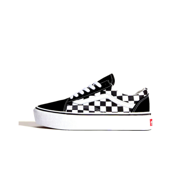 Old Skool Platform (CHECKERBOARD) BLK/TR WHT