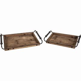 Set de deux plateaux
