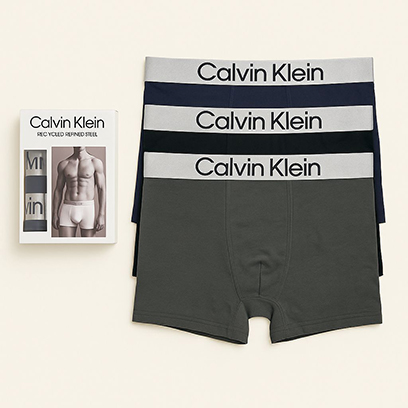 3 Boxer CK Navy/Noir/Gris