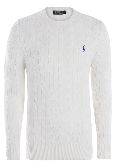 Pull RL - Torsadé Blanc