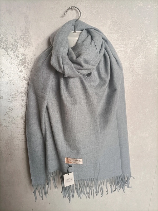 Echarpe cachemire grise