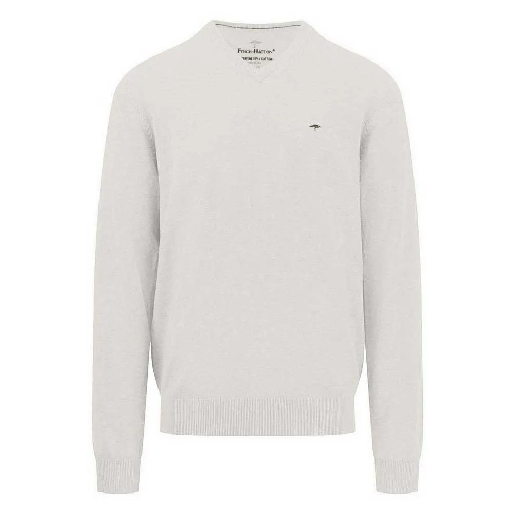 Pull V - Blanc hiver