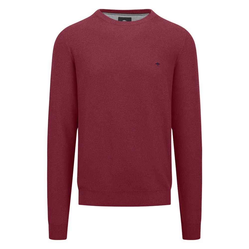 Pull col rond - Rubis rouge